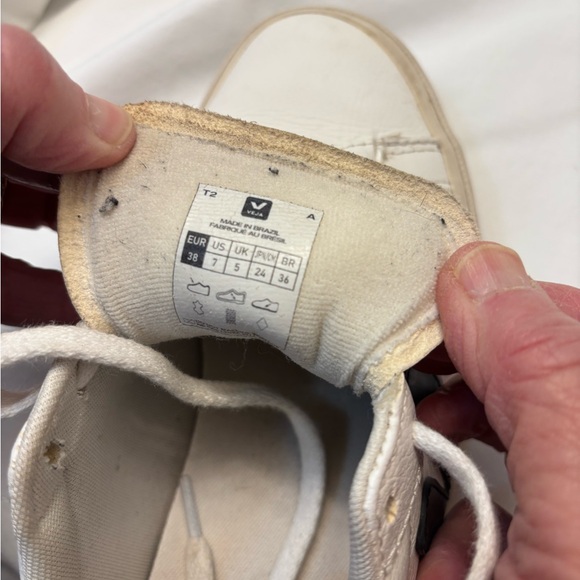 Veja White and Black Sneakers - Picture 4 of 5